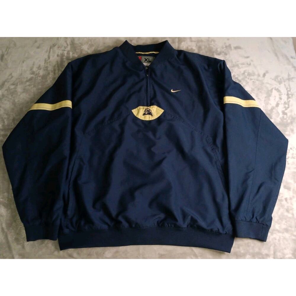 Nike Team Pittsburgh Panthers Pullover 1/4 Zip Windbreaker Jacket Mens XL